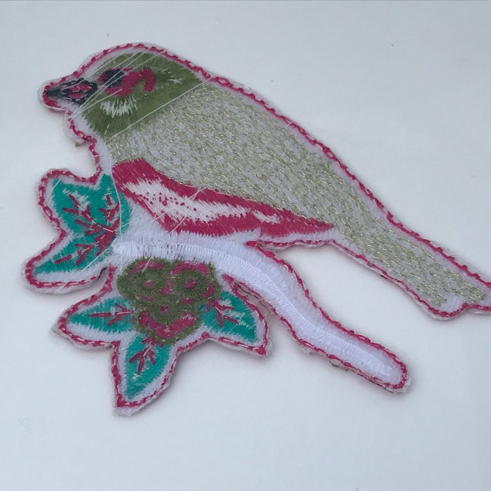 Lot of 3 Bird on Nest Iron On Patches Embroidery A - Picture 8 of 8